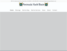 Tablet Screenshot of peninsulayachtbasin.com